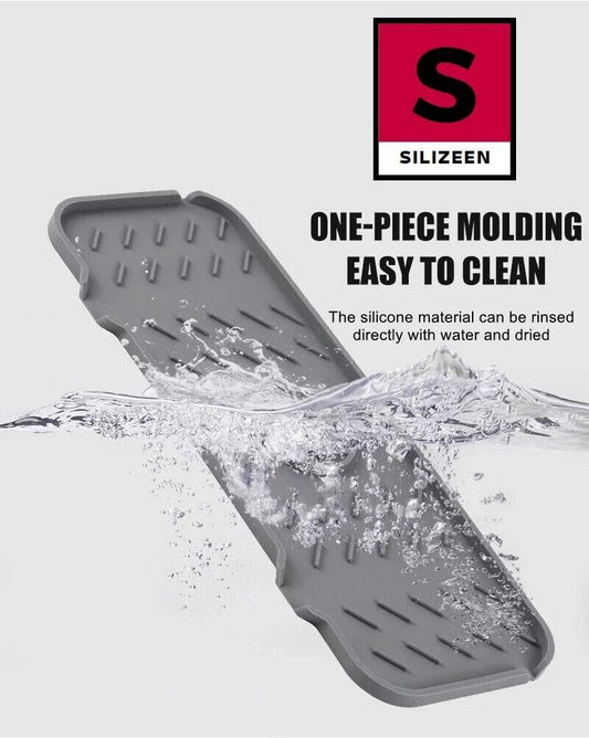 Silicone Faucet Mat For Kitchen Sink Splash Guard Bathroom Sink Slip Drain Pad