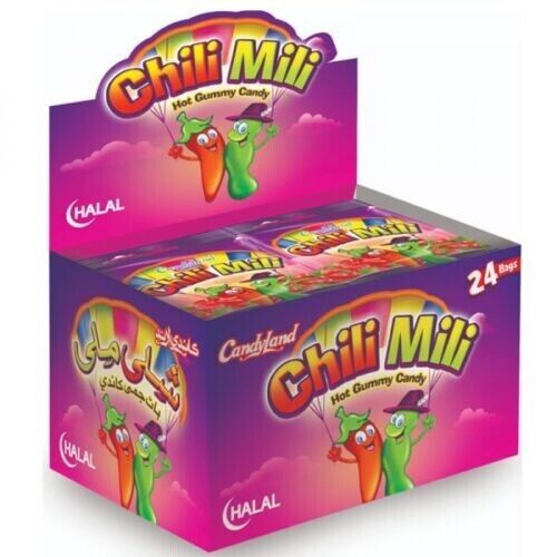 Chili Mili Halal 24 Pack Spicy Jelly Candyland - Imaanstore